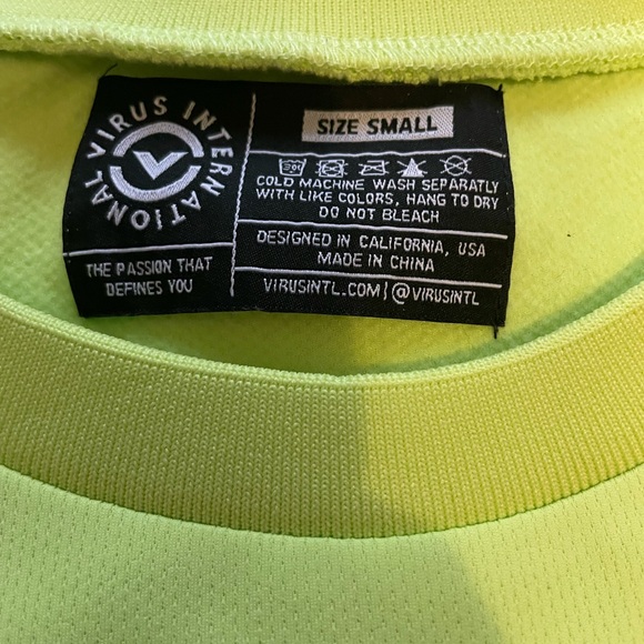 Virus Neon Crop Pullover - Picture 2 of 2